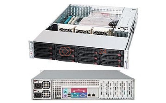 Supermicro SuperChassis 826A-R1200LPB Rackmount Enclosure - 2U - Rack-mountable - [CSE-826A-R1200LP