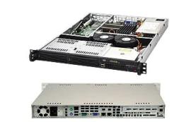 Supermicro SuperChassis SC811L-350B System Cabinet - Rack-mountable - Black - 1U - 2 x[CSE-811L-350