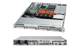 Supermicro SC815S-R650B Chassis - 1U - Rack-mountable - 6 Bays - 650W - Black [CSE-815S-R650B]
