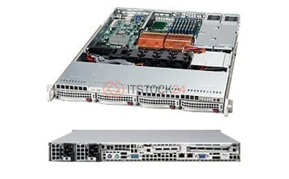 Supermicro SC815TQ-R650B Chassis - Rack-mountable - Black [CSE-815TQ-R650B]