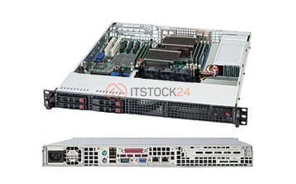 Supermicro SuperChassis 111LT-330CB Rackmount Enclosure - Rack-mountable - Black - 1[CSE-111LT-330C