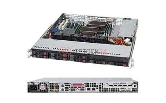 Supermicro SuperChassis 113MTQ-563CB Rackmount Enclosure - Rack-mountable-Black [CSE-113MTQ-563CB]