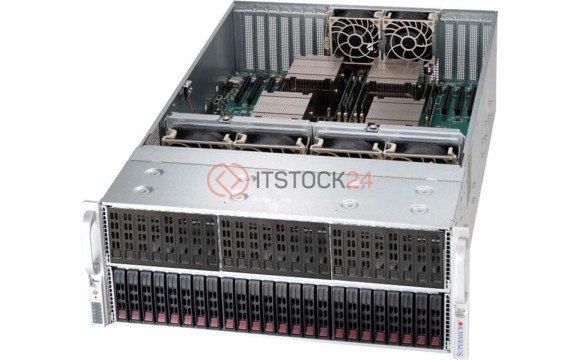 Supermicro SuperChassis 418E16-R1K62B - Rack-mountable - Black - 4U - 25 x Bay - 6[CSE-418E16-R1K62