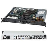Supermicro SuperChassis 512F-600B System Cabinet - Rack-mountable - Black - 1U [CSE-512F-600B]