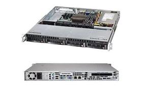 Supermicro SuperChassis 813MT-350CB (Black) - Rack-mountable - Black - 1U - 5 x Bay [CSE-813MT-350C