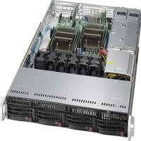 Supermicro SuperChassis 815TQ-R654CB (Black) - Rack-mountable - Black - 1U - 4 x Ba[CSE-815TQ-R654C