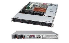 Supermicro SuperChassis 815TQ-R500CB System Cabinet - Rack-mountable - Black - 1U -[CSE-815TQ-R500C