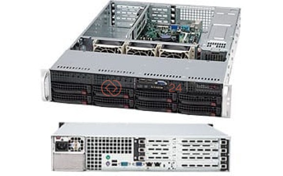 Supermicro SC825TQ-560UB Chassis - 2U - Rack-mountable - 10 Bays - 500W - Black [CSE-825TQ-560UB]
