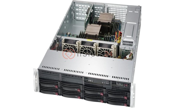 Supermicro SuperChassis 825TQ-R740WB (Black) - Rack-mountable - Black - 2U - 10 x B[CSE-825TQ-R740W