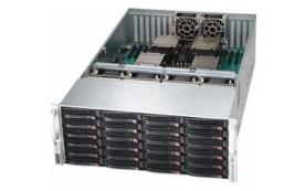Supermicro SuperChassis 848A-R1K62B (Black) - Rack-mountable - Black - 4U - 24 x Bay[CSE-848A-R1K62