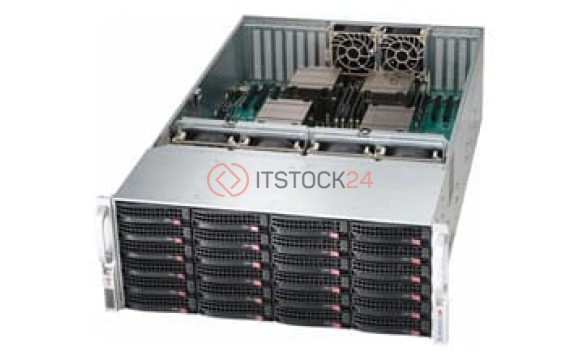 Supermicro SuperChassis 848E16-R1K62B (Black) - Rack-mountable - Black - 4U - 24 x[CSE-848E16-R1K62