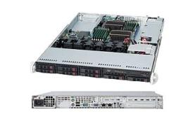 Supermicro SuperChassis SC113TQ-600UB System Cabinet - Rack-mountable - Black - 1U -[CSE-113TQ-600U