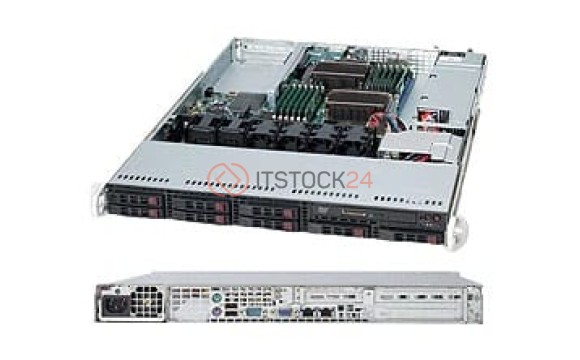 Supermicro SuperChassis SC113TQ-600WB System Cabinet - Rack-mountable - Black - 1U -[CSE-113TQ-600W