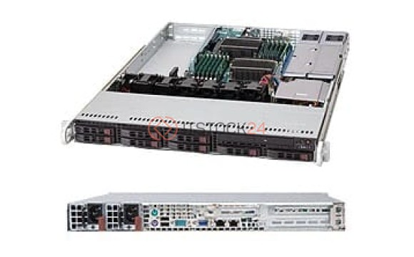 Supermicro SuperChassis 113TQ-R500UB Syatem Cabinet - Rack-mountable - Black - 1U -[CSE-113TQ-R500U