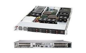 Supermicro SuperChassis SC118G-1400B System Cabinet - Rack-mountable - Black - 1U - 6[CSE-118G-1400