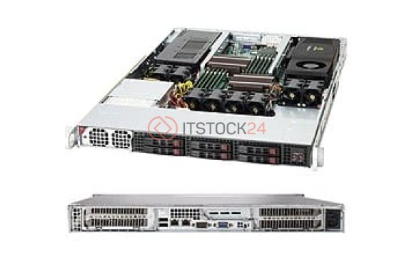 Supermicro SuperChassis SC118G-1400B System Cabinet - Rack-mountable - Black - 1U - 6[CSE-118G-1400