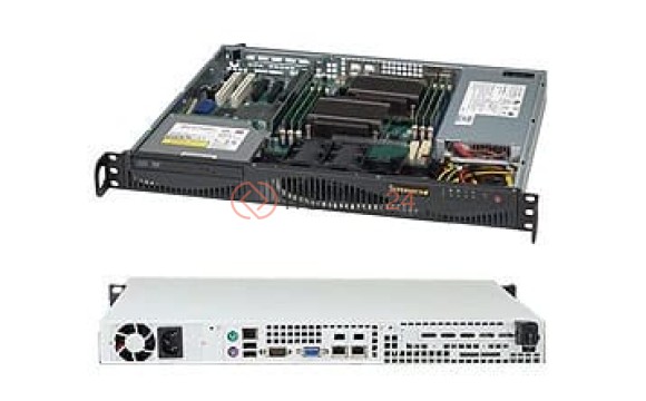 Supermicro SuperChassis SC512F-441B System Cabinet - Rack-mountable - Black - 1U - 3 x[CSE-512F-441 Supermicro SuperChassis SC512F-441B System Cabinet - Rack-mountable - Black - 1U - 3 x[CSE-512F-441