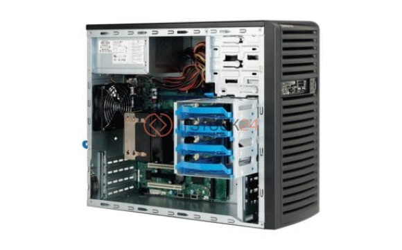 Supermicro SuperChassis SC731D-300B Chassis - Mini-tower - 7 Bays - 300W - Black [CSE-731D-300B]