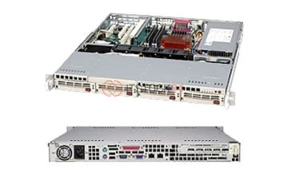 Supermicro SC813S-500C Chassis - Rack-mountable - Black [CSE-813S-500CB]