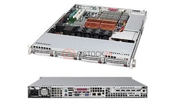 Supermicro SC815S-560CB Chassis - Rack-mountable - Silver [CSE-815S-560CB]