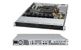 Supermicro 1U SuperChassis 813M - Rack-mountable - Black - 1U - 4 x Bay - 4 x 1.57[CSE-813MFTQ-441C Supermicro 1U SuperChassis 813M - Rack-mountable - Black - 1U - 4 x Bay - 4 x 1.57[CSE-813MFTQ-441C