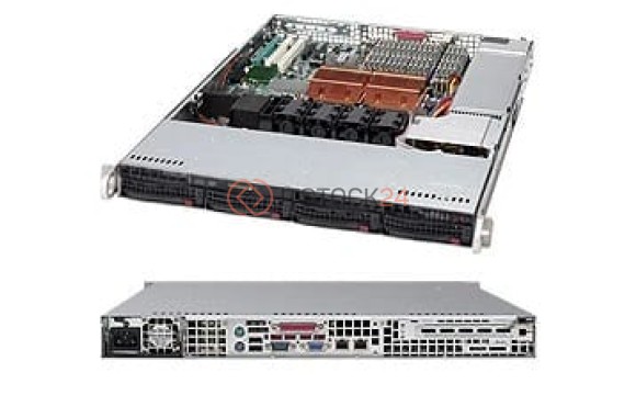 Supermicro SuperChassis SC815TQ-720CB Rackmount Enclosure - Rack-mountable - Black -[CSE-815TQ-720C Supermicro SuperChassis SC815TQ-720CB Rackmount Enclosure - Rack-mountable - Black -[CSE-815TQ-720C
