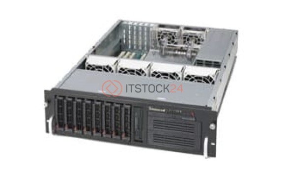 Supermicro SuperChassis SC833T-653B System Cabinet - Rack-mountable - Black - 3U [CSE-833T-653B]