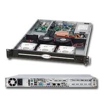 Supermicro SuperChasssis SC812L-600UB System Cabinet - Rack-mountable - Black - 1U - [CSE-812L-600U