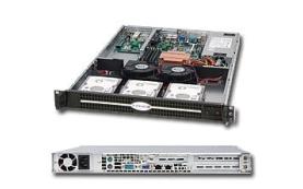 Supermicro SuperChasssis SC812L-600UB System Cabinet - Rack-mountable - Black - 1U - [CSE-812L-600U