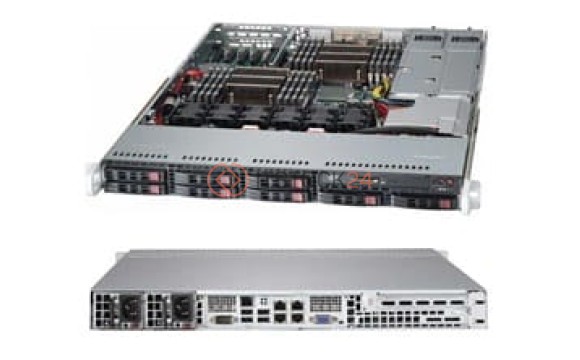 Supermicro SuperServer 1027R-73DARF Barebone System - 1U Rack-mountable - Intel C60[SYS-1027R-73DAR