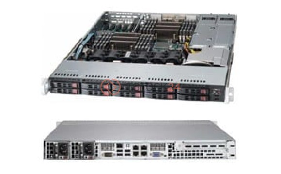 Supermicro SuperServer 1027R-73DBRF Barebone System - 1U Rack-mountable - Intel C60[SYS-1027R-73DBR