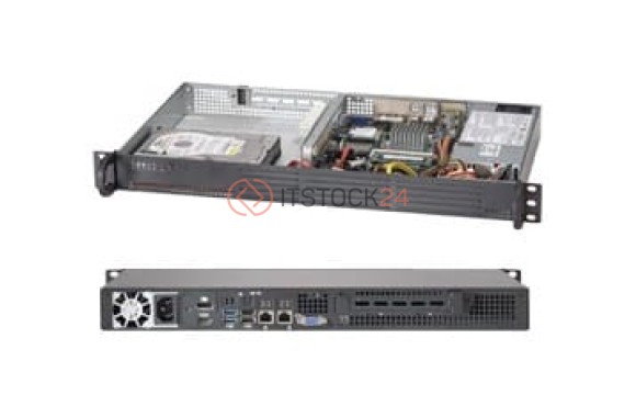 Supermicro SuperServer Intel Atom N2800 200W 1U Rackmount Server Barebone System (Black[SYS-5017A-E Supermicro SuperServer Intel Atom N2800 200W 1U Rackmount Server Barebone System (Black[SYS-5017A-E