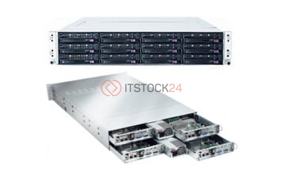 Supermicro 4 Nodes Share One 2U Chassis, 6026TT-BTF [SYS-6026TT-BTF]