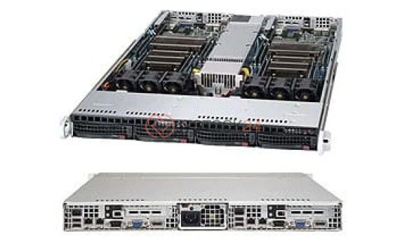 Supermicro System System-6017TR-TFF 1U Xeon E5-2600 LGA2011 DDR3 PCIE 3.0 1280W [SYS-6017TR-TFF]