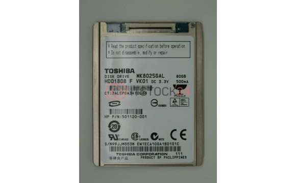 Жесткий диск Toshiba 501120-001 80Gb 4200 ide 1,8' HDD Жесткий диск Toshiba 501120-001 80Gb 4200 ide 1,8' HDD