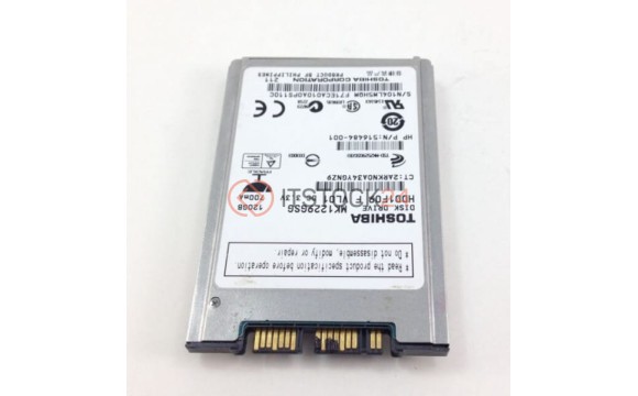Жесткий диск Toshiba 516484-001 120Gb 5400 SATAII 1,8' HDD