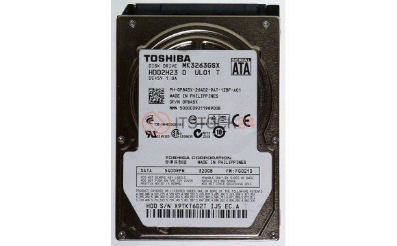 Жесткий диск Toshiba MK3263GSX 320Gb 5400 SATAII 2,5' HDD