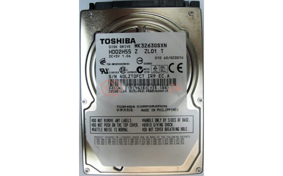 Жесткий диск Toshiba MK3263GSXN 320Gb 5400 SATAII 2,5' HDD