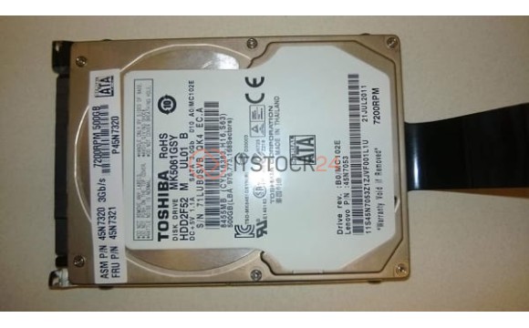 Жесткий диск Toshiba MK5061GSY 500Gb 7200 SATAII 2,5' HDD