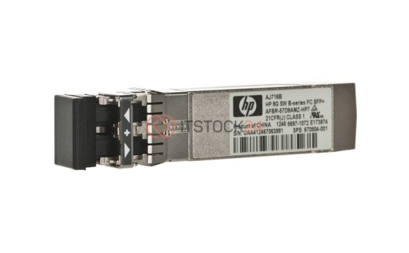 AJ716B Трансивер HP 8G SW B-Series FC SFP+