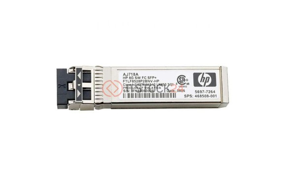 AJ716A Трансивер Transceiver SFP+ HP [Finisar] FTLF8528P2BNV-H2 8,5Gbps MMF Short Wave 850nm 500m Pluggable miniGBIC FC8x