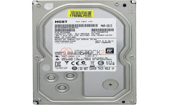 HDN724040ALE640 Жесткий диск HGST 3.5" Deskstar NAS 4 Тб SATA