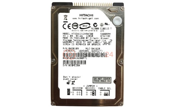 Жесткий диск Hitachi HTS541212H9AT00 120Gb 5400 IDE 2,5" HDD