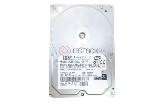 Жесткий диск IBM IC35L020AVER07-0 20,5Gb 7200 IDE 3.5" HDD