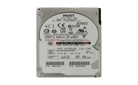 HUC101812CSS200 Жесткий диск HGST Ultrastar C10K1800 1.2TB 2.5" SAS