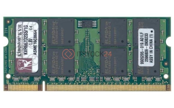 Оперативная память Kingston KVR667D2S5/1G DDRII 1024Mb