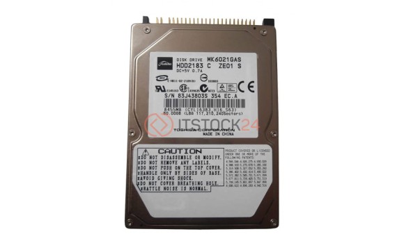 Жесткий диск Toshiba MK6021GAS 60Gb 4200 IDE 2,5" HDD