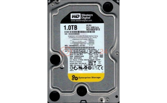 Жесткий диск Western Digital WD1003FBYX-01Y7B1 1Tb  SATAII 3,5' HDD