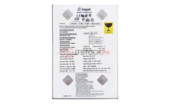 Жесткий диск Seagate ST320014A 20Gb 5400 IDE 3.5" HDD