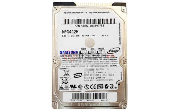 Жесткий диск Samsung MP0402H 40Gb 5400 IDE 2,5" HDD